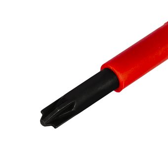 Отвертка диэлектрическая КОБАЛЬТ Ultra Grip FL/PZ-1 х 80 мм, CR-V, двухкомпонентная рукоятка, подвес (799-727)