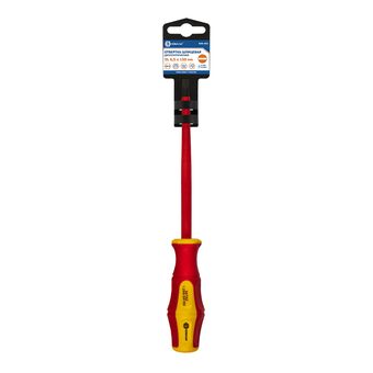 Отвертка диэлектрическая КОБАЛЬТ Ultra Grip SL 6,5 х 150 мм, CR-V, двухкомпонентная рукоятка, подвес (646-461)