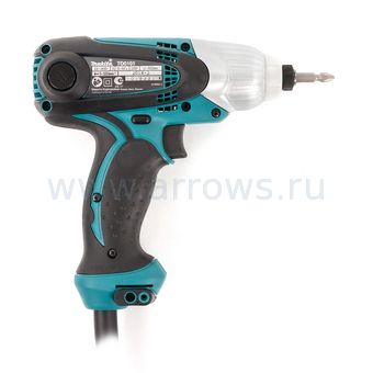 Шуруповёрт сетевой ударный MAKITA TD0101 (230 Вт, 100нм, 0.99кг, рег.об.)  (TD0101)