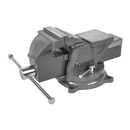 Тиски слесарные КОБАЛЬТ стальные, ширина губок 75 мм, захват 75 мм, 5.7 кг, с наковальней, поворотные, коробка (248-955)