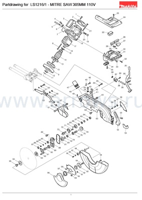Деталировка Якорь MAKITA LS1216 (517844-6)