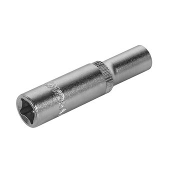 Головка торцевая глубокая КОБАЛЬТ 1/4", 6 мм, CR-V, подвес (643-903)