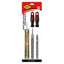 Заточной набор DDE (кр,нап, 4,0 мм +пл. нап,, + планка.+ калибр + 2 р (в блистере)