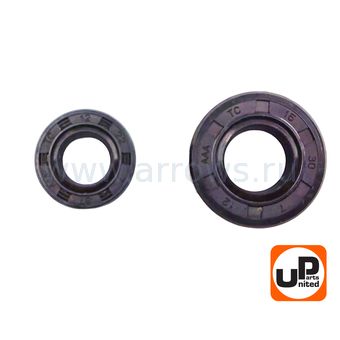 Сальник коленвала UNITED PARTS 30х15х7мм+22х12х7мм для триммеров 43,52 куб.см., набор 2 шт