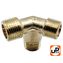 Фитинг-тройник UNITED PARTS для компрессора угловой, резьба внешняя  3/8"×3/8"×1/2"