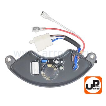 Регулятор напряжения AVR UNITED PARTS для генератора 8кВт (1 фазный) (полукруглый) (провода 4+2)