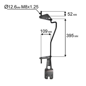 Ось DDE WYZ18H8 задняя в сборе (1804200)