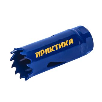 Коронка биметаллическая ПРАКТИКА  20 мм (1шт), клипса (773-200)