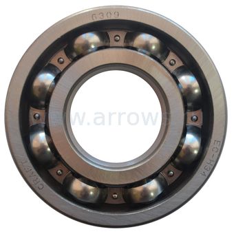 Подшипник шариковый UNITED PARTS 6309 сепаратор металл (открытый)