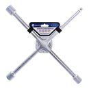 Ключ баллонный КОБАЛЬТ крестообразный 17,19,21, 1/2", 400 мм, CR-V, подвес (244-926)