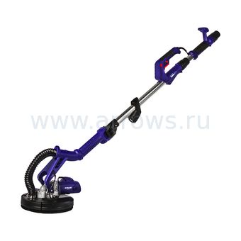Шлифмашина для стен и потолков ПУЛЬСАР ШМБ 225-750С (750 Вт, 225мм, 700-1700 об\мин, подстветка, телескоп, подключ к пылесосу)