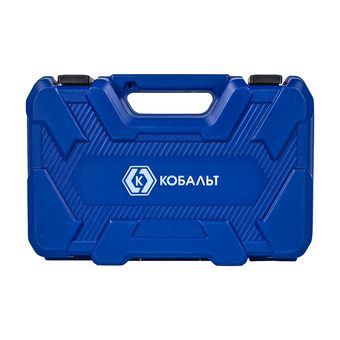 Набор головок торцевых ударных глубоких КОБАЛЬТ 1/2", 18 ПРЕДМЕТОВ: головки 14 шт. (10-32 мм), 2 кольца, 2 штифта, CR-MO, кейс (917-124)