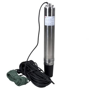 Насос глубинный QUATTRO ELEMENTI  Deep 800 (800 Вт, 4700 л/ч, для чистой, 40 м, 10.3 кг, нерж.корпус, провод 20м) (918-658)