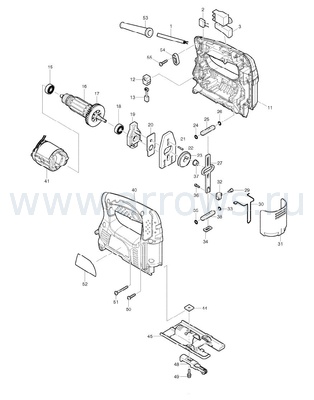 Деталировка Якорь MAKITA 4326/4327/4329 (515718-5)
