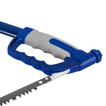 Пила лучковая КОБАЛЬТ быстрый грубый рез, 760 мм, для сырой древесины, прорезиненная рукоятка с защитой рук, быстрая смена лезвия (926-317)