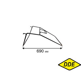 Травосборник г/к DDE - рамка WYZ22 ("г"-образный зацеп) (2206100)