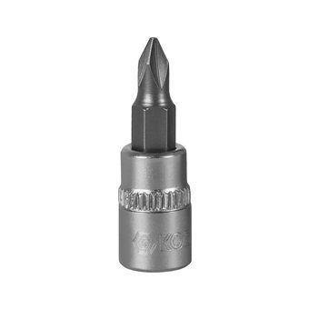 Головка торцевая со вставкой КОБАЛЬТ 1/4", PH1, CR-V, подвес (923-408)