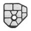 Фильтр воздушный UNITED PARTS для бензопилы PARTNER P340S/350S/360S (аналог 5742237-02)