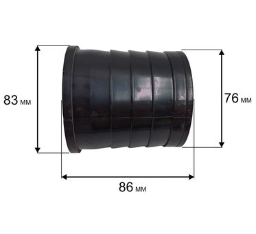 Штуцер DDE GP80/PN80/GTP80/PTR80 3"