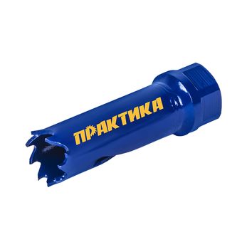 Коронка биметаллическая ПРАКТИКА  16 мм (1шт), клипса (035-905)