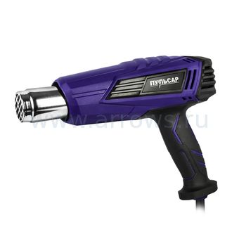 Строительный фен ПУЛЬСАР ФС 2001-2Д (2000Вт, 60-600*C,300/500л/мин, LED дисплей, 0,9кг)