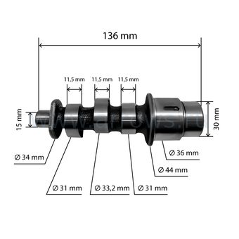 Распредвал UNITED PARTS UD178