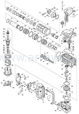 Деталировка Кольцо Makita уретановое (262150-1)