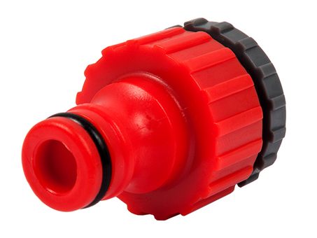 Штуцер для шланга QUATTRO ELEMENTI внутр. резьба 1/2" и 3/4" - БРС папа, пластик (645-945)