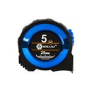 Рулетка КОБАЛЬТ Экстра 5м x 25мм, металлический корпус, толщина ленты 0,13 мм, автостоп, магнит, 2 стор.шкала (906-890)