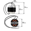 Двигатель эл. переменного тока QUATTRO ELEMENTI QE-3000ETN крепление 2 винта.