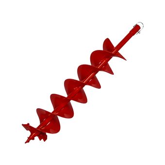 Шнек двухзаходный для грунта DDE мотобура (Ø = 150 мм, L = 800 мм, посадка на вал 20 мм) старый арт. DGA-150/800