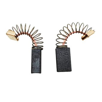 Щетка графитовая DDE 6,2х10х16мм LME3212 пружина, прямогугольный пятак с загибом