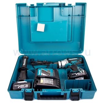 Дрель аккумуляторная безударная MAKITA DDF451RFE (18V, 80Нм, 2акб 3Ач, кейс)