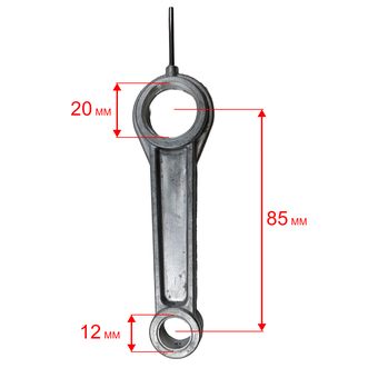 Шатун QUATTRO ELEMENTI Storm/Aero/Cyclone/Vento/Torre под палец поршня 12 мм (770-209-012)