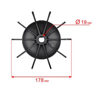 Крыльчатка QUATTRO ELEMENTI КМ50-380 (248-504-037)