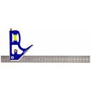 Угольник КОБАЛЬТ с уровнем 300 мм, нерж.сталь (243-479)