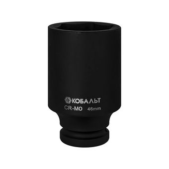 Головка торцевая глубокая ударная КОБАЛЬТ 3/4", 46 мм, CR-MO, подвес (922-449)