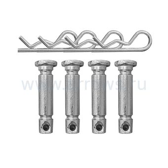 Болт крепления шнека (срезной) UNITED PARTS для снегоотбрасывателя 8х35мм, под шплинт (набор 4шт)