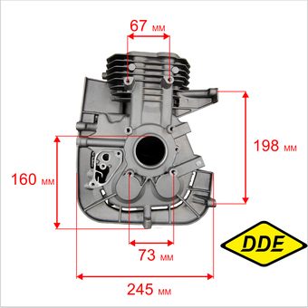 Цилиндр блок двигателя DDE LC1P92F-1 для трактора TR 102-300 (909-167-566)