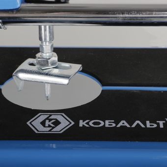 Плиткорез ручной КОБАЛЬТ 600 х 12 мм, усиленная стальная станина, ролик 16х6х3 мм, ВК8, сверло "Балеринка" 30-80 мм, коробка (911-376)