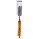 Стамеска плоская КОБАЛЬТ 40 х 140 мм, CR-V, деревянная рукоятка, подвес (245-848)