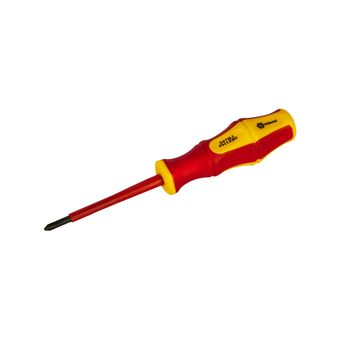 Отвертка диэлектрическая КОБАЛЬТ Ultra Grip PH-1 х 80 мм, CR-V, двухкомпонентная рукоятка, подвес (646-492)