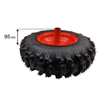 Колесо снегоотбрасывателя DDE ST1176LE левое в сборе (16x4.80-8L)