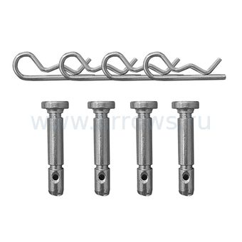 Болт крепления шнека (срезной) UNITED PARTS для снегоотбрасывателя 6х37мм, под шплинт (набор 4шт)