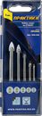 Набор сверл по стеклу и керамике ПРАКТИКА "Профи", 5 шт, 3, 4, 5, 6, 8 мм, ПРО кассета (640-346)