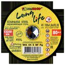 Диск абразивный шлифовальный по металлу Луга-Абразив Long Life 230 x 6.0 x 22мм + нерж. (20/10шт.)