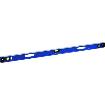 Уровень строительный КОБАЛЬТ 1200 мм, профиль 25 x 60 мм, 3 глазка, 2 ручки, V-образный паз, точность 1 мм/м, литой (243-172)