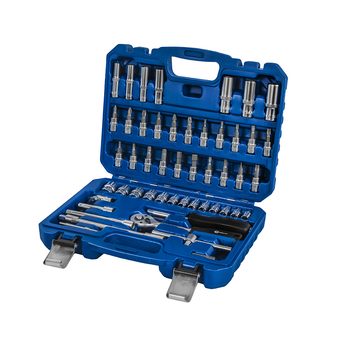 Набор инструмента универсальный КОБАЛЬТ 1/4", 53 ПРЕДМЕТА, кейс (919-562)