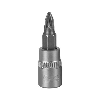 Головка торцевая со вставкой КОБАЛЬТ 1/4", PZ1, CR-V, подвес (923-439)