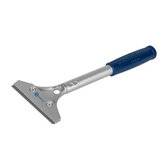 Скребок КОБАЛЬТ строительный, для малярно-штук-х работ, лезвие 100мм, длина рук-и 200 мм, алюм.корпус, блистер (916-677)